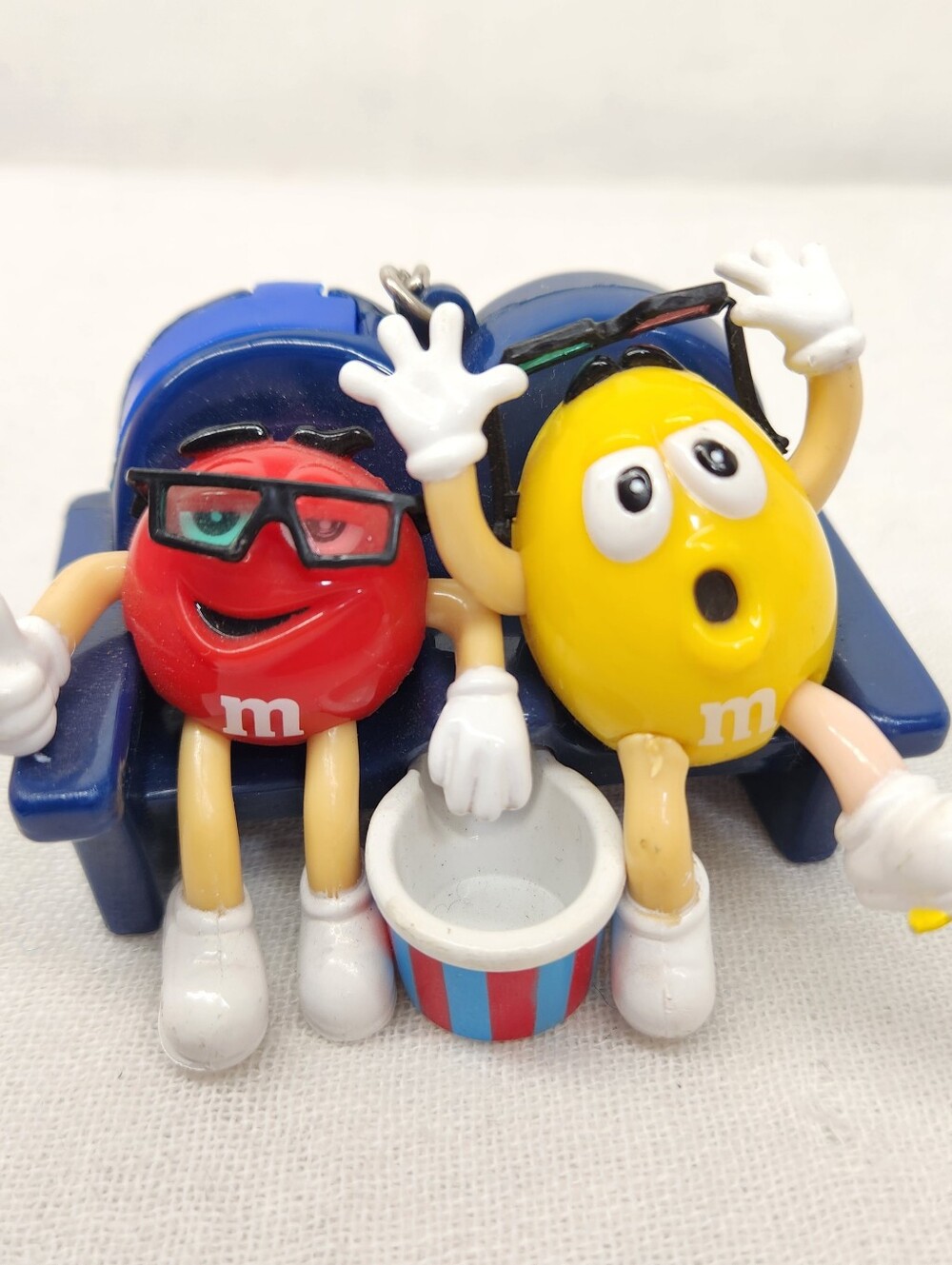 Vintage M&Ms At The 3D Movie Theater Candy Dispenser Mars Inc Blue Couch